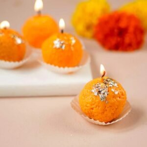 Motichoor Ladoo Candle (Set of 4)